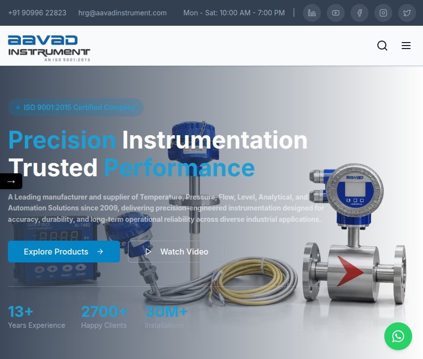 Aavad Instrument Tablet View