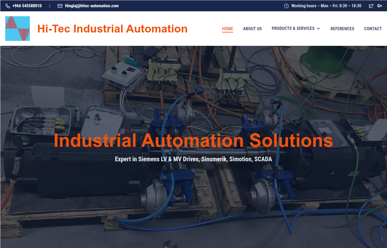 Hi-Tec Automation Desktop View