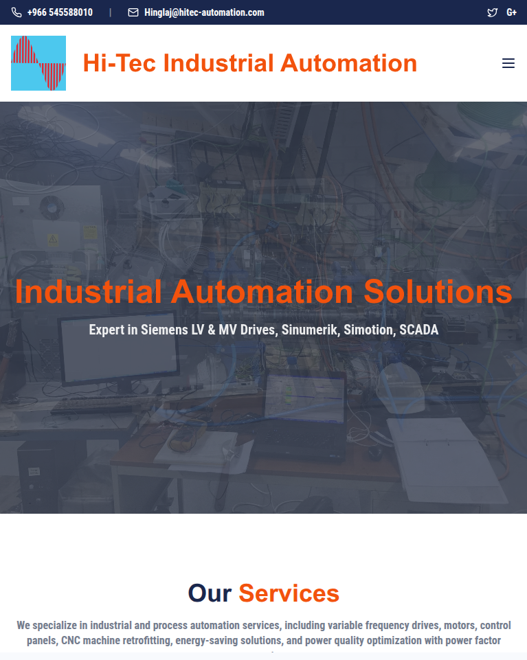 Hi-Tec Automation Tablet View